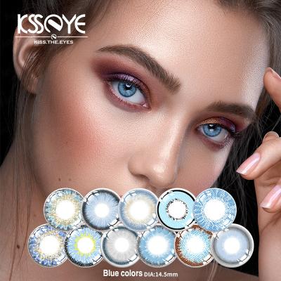 China KSSEYE Yearly Solid Natural Color Contact Lens 8.5mm Pink Purple Red for sale