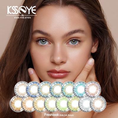 China De zachte Cirkel schreef Gekleurde Contacten 3 Tone Pure Hazel Contacts voor Te koop