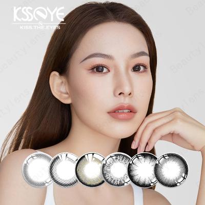 China Customized Logo Ice Dew Natural Black Contact Lenses Prescription 14.5mm for sale