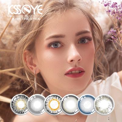 Cina Occhiali opachi cosmetici colorati 14.2mm dei contatti di Gray Contact Lens Bluish Grey in vendita