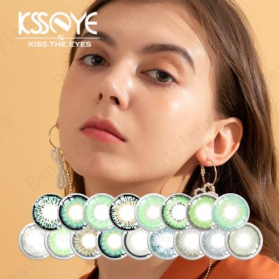 China Großes Augen-Soem ISO13485 HEMA NVP Olive Gem Green Contact Lens For zu verkaufen