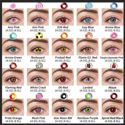 China OEM Cosplay Gekke Gekleurde 40% Watergehalte van Contactlens het Zachte Halloween Te koop