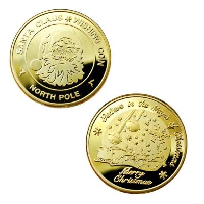 China Merry Christmas from Europe SANTA CLAUS Commemorative Gift Souvenir Coins invent happy holidays for sale