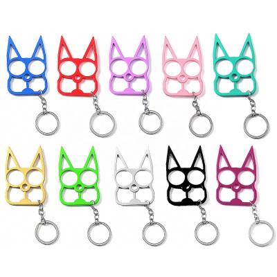 China Portable Cute Cat Girl Alloy Ladies Keychain Bag Pendant Multifunctional Tool Main Chain Outdoor Key Ring for sale