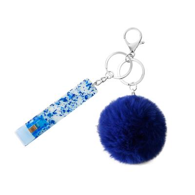 China Bank Card Grabber For Long Nails Cute Credit Card Puller Bank Card Grabber For Long Nails ATM Key Chain Card Clip With Pom Pom Ball Self Defense Keyring for sale