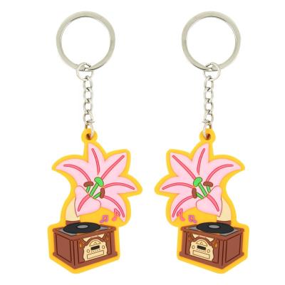 China Mini Soft PVC Unisex Key Holder Key Holder Ring Simulation Keychain School Bag Key Pendant Accessories for sale