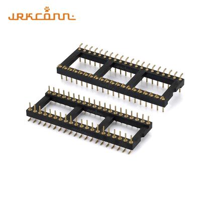 China Dual Row SMD Ic Sockets Surface Mount PCB Machined 2.54mm Pitch Male To Male Header for sale