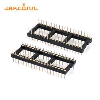 China Brass Pins IC Socket Connector Vertical 40 Pin Male Header Pins Through Hole for sale