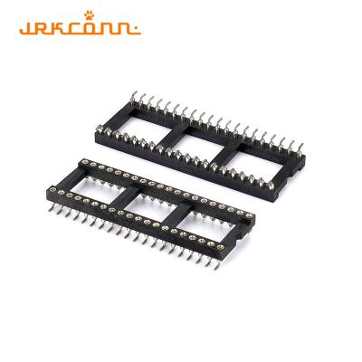 China SIP Socket 7.62mm IC Socket Connectors Round DIP SMT Type Female Header Strip for sale