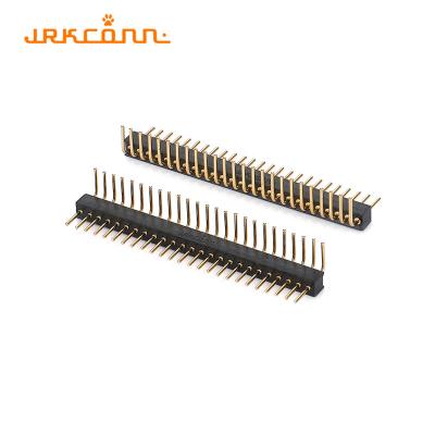 China Right Angle Gold Plating 2.0 Mm Pitch Header Male Pin Header Single Row Header Connector for sale