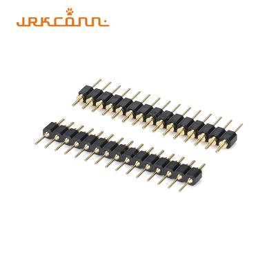 China 180 Degree Electronic Connectors Machined Pin Header 15Pin Male Connector for sale