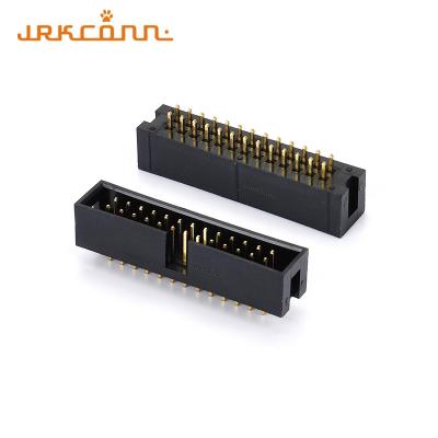 China 180 Degree IDC Box Header Connector Straight Type 6 Pin  - 64 Pin Male Sockets for sale