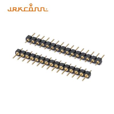 China 180degree 2.54 Mm Pin Connector Machined Pin Header Connector Pcb Pin Connector ST Pin for sale