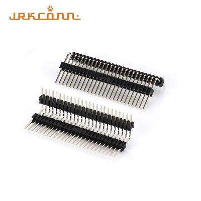 China Dual Insulator RA Dip Type Pin Header Board To Board Pcb Berg Connector for sale