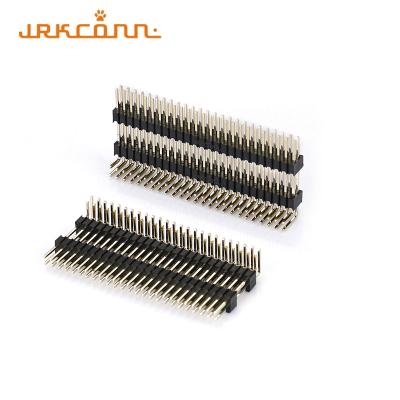 China 1.27MM PH Right Angle Pin Header Connectors Double Row Female Header Plastic for sale