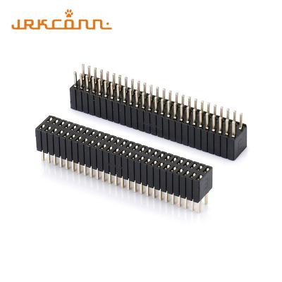 China ST Female Head  1.25 Mm Pitch Header Vertical Double Sided Pin Header for sale