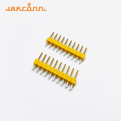 China 2.54mm Pin Header Connectors Gold Tin Plating ST Type Single Pin Female Header for sale