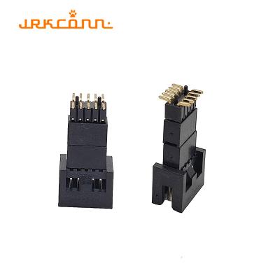 China Spacing 2.54 Mm Smt Smd Box Header Connectors With Straight Inner Peg for sale