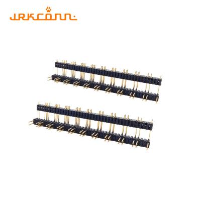 China Right Angle Header 2.54 MM Pin Smd Female Header Double Plastic RA Dip Type for sale