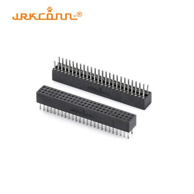 China Vertical Type PCB 1.27 Mm Pitch Connector Female Header Socket Triple Row for sale