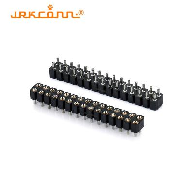 China Conector de doble fila de tipo ST de 2,54 mm de berilio de cobre con encabezado de perno de toma de corriente Pcb en venta