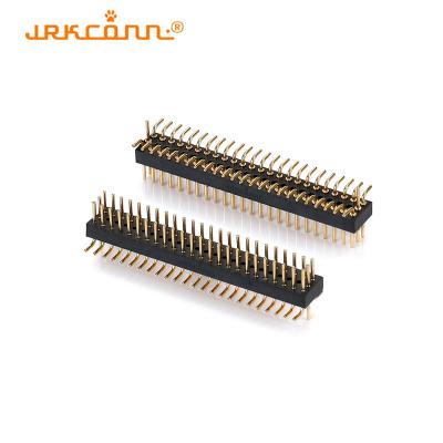 China 90 grados SMT 1,27 mm Cabeza de pitch macho Cabeza de alfiler mecanizado para PCB en venta