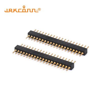 Chine PCB 1,27 mm tête de broche connecteur rond mâle droite DIP tête de broche à rangée unique à vendre