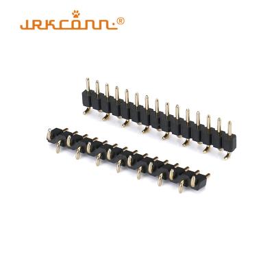 China 1X15Pin 2,54 mm Pitch Connector Single Row 3,0 mm Negro PPS Smt Header Connector à venda