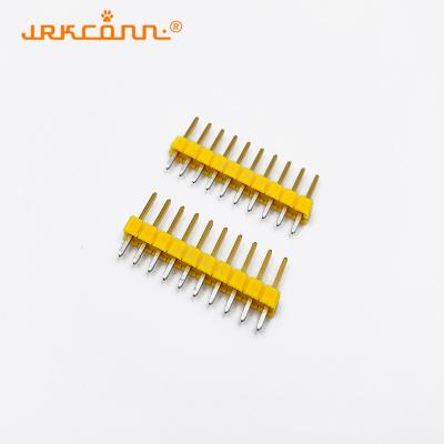 Chine 2.54mm connecteurs de tête d'épingle d'or plaqué en étain ST type tête d'épingle unique femme à vendre