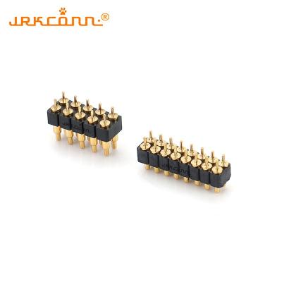 China Double Rows Spring-Loaded Magnetic Pogo Pin Connector Through Hole Pogo Pins for sale