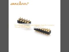 Double Rows Spring-Loaded Magnetic Pogo Pin Connector Through Hole Pogo Pins