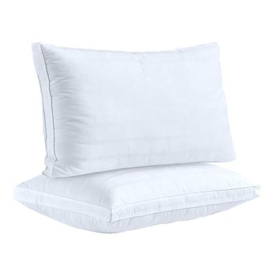 China Hypoallergenic Anti-Apnea Queen Size Cotton Down Pillow Microfiber Hilton Hotel for sale