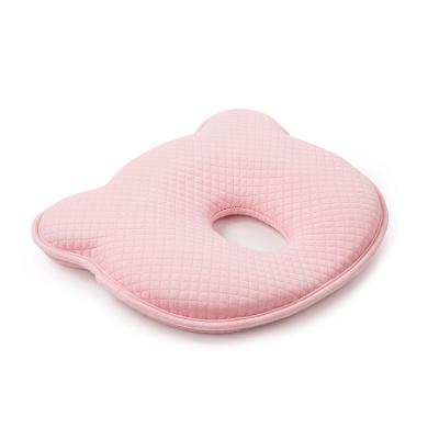 China Anti Static Correction Custom Flat Head Baby Head Memory Foam Baby Pillow for sale