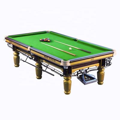 China Indoor Sports Game Table Modern Design 8ft 9ft Solid Wood Slate Billiard Pool Table, Black Eight Billiard Table for sale