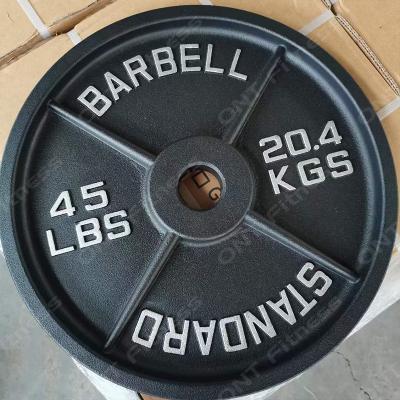 China Universal Free Weight Weight Lifting Equipment Pound Cast Iron Weight Plate for sale