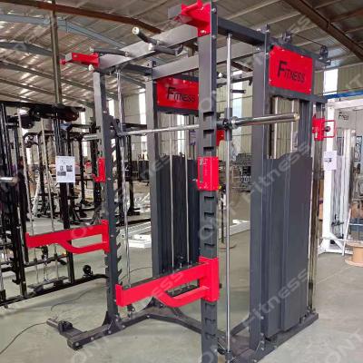 China Smith Squat Cage Commercial Equipment Multi Functional Weightlifting Gym Use Rack Power Rack Machine for sale