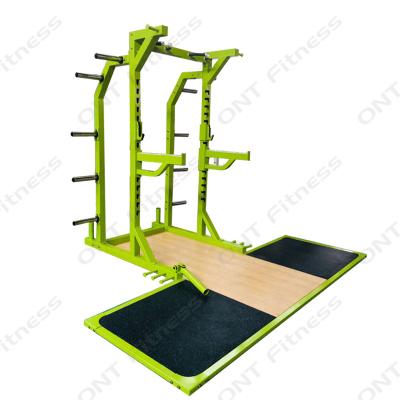 China Half Cabinet Weight Lifting Commercial Power Equipment Fitness Gym Use Squat Rack for sale