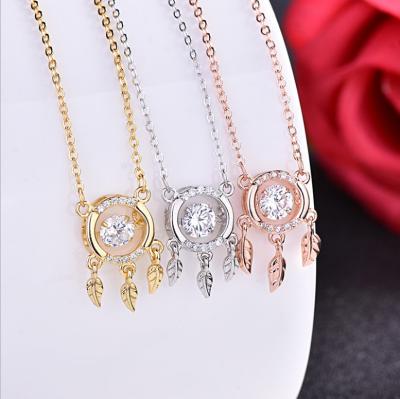 China Fashion S925 Sterling Silver Necklace, dream catcher smart pendant, fashion jewelry accessories factory border wholesale new for sale