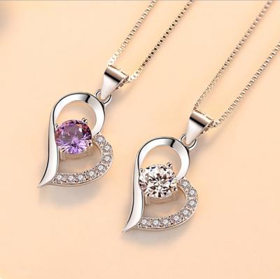 China Wholesale 2021 New Fashion Jewelry 925 Sterling Silver Heart Shaped Jewelry Factory Pendant for sale