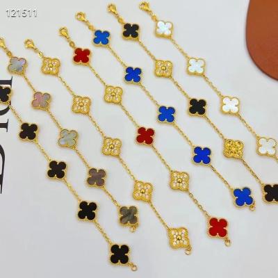 China Original Clover Necklace High Quality S925 Sterling Silver Logo Jewelry Set Factory Wholesale Female for sale