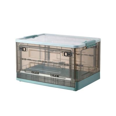 China High Quality Viable Clear Transparent Collapsible Shoe Crate Storage Box Plastic Shoe Storage Boxes for sale