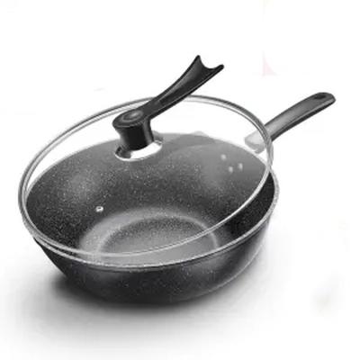 China Viable Household Nonstick Wok No Oily Smoke Nonstick Pan Maifan Stone Frying Pan Factory Wholesale for sale