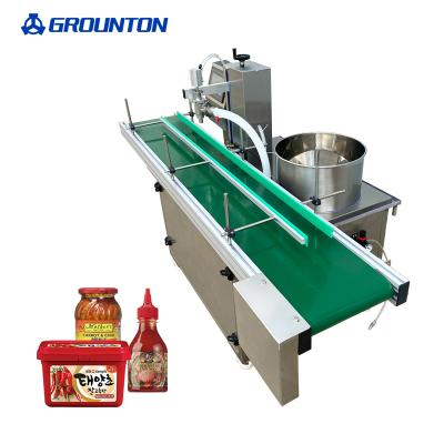 China Fully Automatic Liquid Food Paste Filling Machine Packaging Cans Bottling Filler for sale