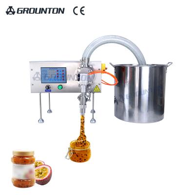 China Semi Automatic Food Servo Motor Meat Paste Mayornnaise Milk Beverage Medical Liquid Bottle Filling Machine for sale