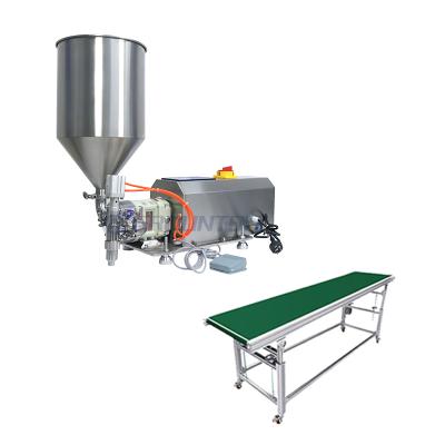 China Food Manufacturers Produce High Quality Servo Motor Peanut Butter Filling Machine Conveyor Line for sale