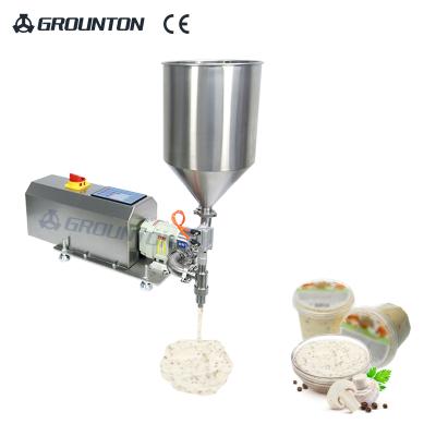 China Food Factory Wholesale Semi-automatic Servo Motor Mushroom Paste Filling Machine for sale