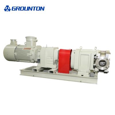 China SS316 Grounton LX-3A-700 Transfer Peanut Butter Stainless Steel Rotary Lobe Pump 222GPM 4bar 6in 30HP 120RPM for sale