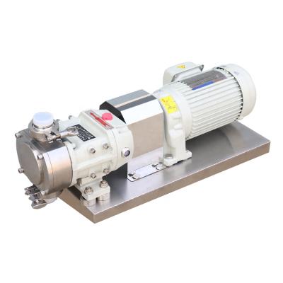 China Stainless Steel To Convey Cheese Butter Sanitary 304/316L Stainless Steel Rotary Cam Pump for sale