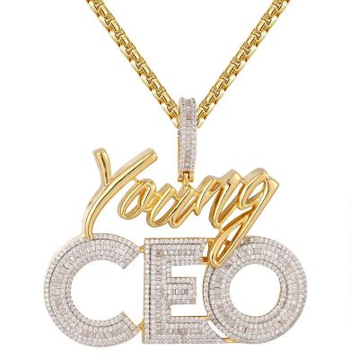 China Hiphop Iced Out Bling Bling Hip Hop Letter President Hiphop Pendants for sale