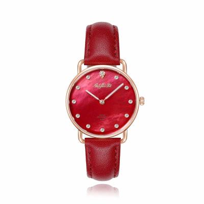 China New Style Water Resistant Custom Logo OEM Watch Personalized Wrist Ladies Watches Waterproof Leather Band Quartz Wristwatches for sale